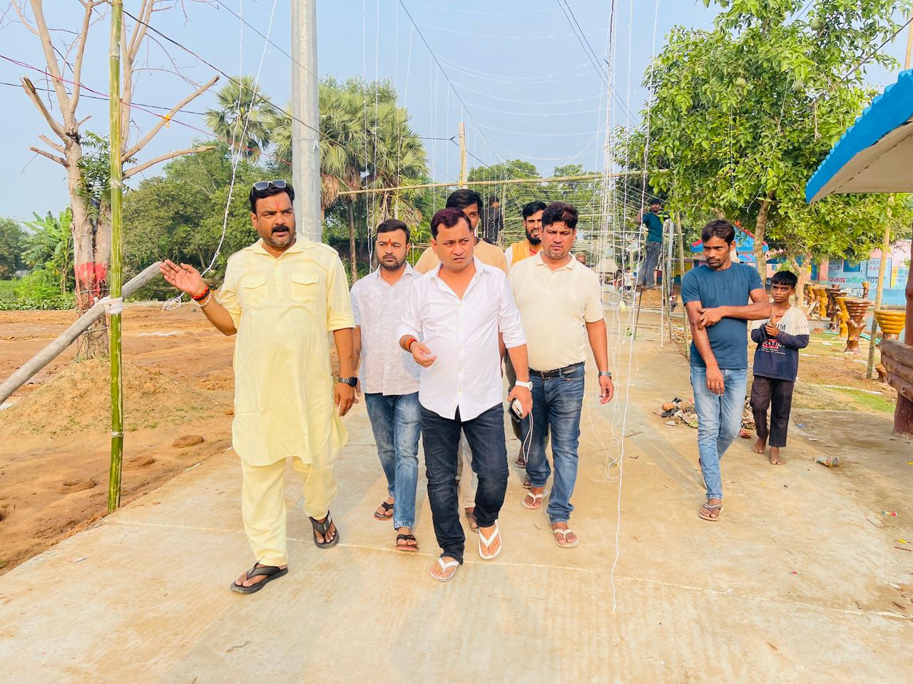 छठ महापर्व को लेकर शिवजी पोखरा में तैयारियां जोर-शोर से जारी